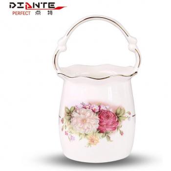 Charming Bone Spoon in Flower Basket