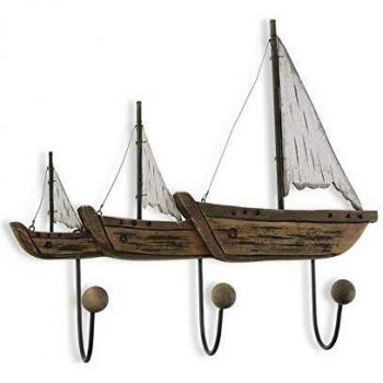 Boat-Shaped Metal Coat Rack from BigBuy Home (10 cm x 42 cm x 46 cm)