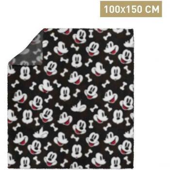 Mickey Mouse Dog Blanket Black 100x150 cm