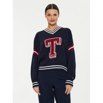 Dunkelblauer Oversize Pullover von Tommy Jeans