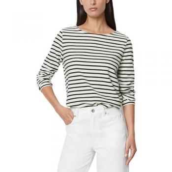 Marc O'Polo Langarmshirt, Garngefärbtes Ringelmuster