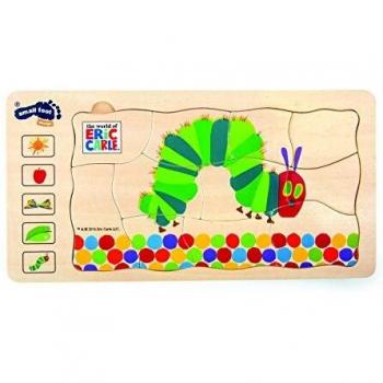 Puzzle chenille en bois à trous