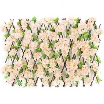 Extendable Garden Fence with Flower Accents