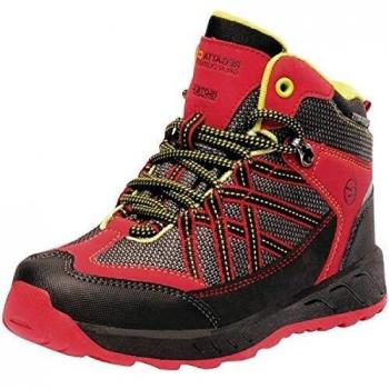 Regatta Unisex-Kinder Samaris Mid Junior Walking Boot Trekking-& Wanderstiefel (Black/Tropical Coral 308), 3 EU