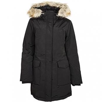 Tommy Jeans Black Down‑Parka Damen, X‑Large Größe