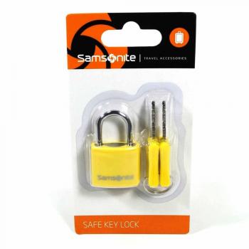 Gelbes Samsonite V‑Key Lock – Sicheres Gepäck