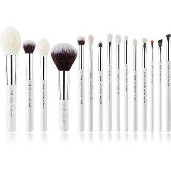 Jessup Pinceaux de maquillage blanc perle/argent