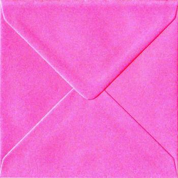 Scarlet Red 155mm x 155mm Gummed Square Envelopes 100gsm (Pack of 25)