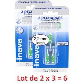 Inava Trio Compac Brosset Rechar Vert Blist/3