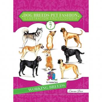 Dog Breeds Pet Fashion Illustration Encyclopedia