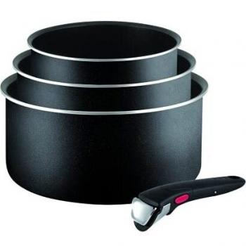 Tefal Ingenio Essential 4‑Teiler Set für Soße und Suppe – Schwarz