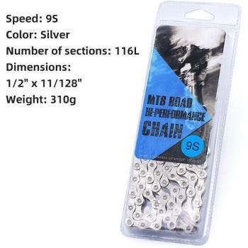 1/8/9/10/11 Speed Ti Plated Bike Chain
