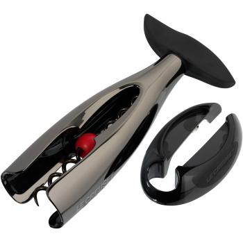 Le Creuset Black Metal Wein-Korkenzieher‑Kapselschneider‑Geschenkset GS300