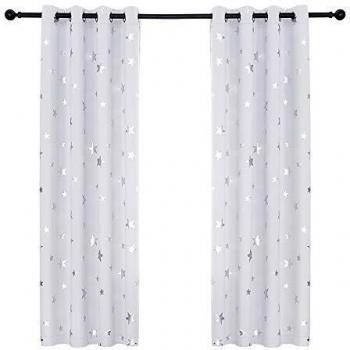 2‑Panel Blackout Star Curtain Set