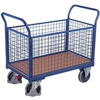 Vierwandwagen mit Draht RAL5010 Enzianblau