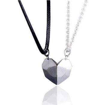 Collier Pareja Corazón de Plata
