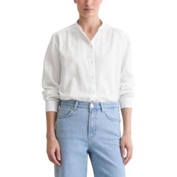 MARC O'POLO Baumwollbluse, unifarben, Damen, 38