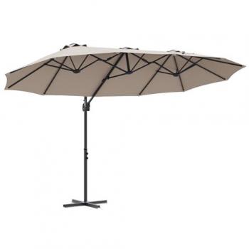 Parasol Déporté Taupe 372 x 198 x 243 cm