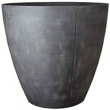 Stewart Concrete Tall Round Planter Grey 40cm