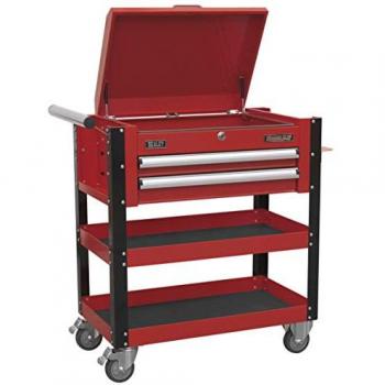 Sealey Heavy Duty Mobile Tool Trolley Red 90cm H X 92.5cm W X 44cm D