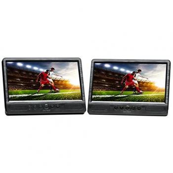 Reproductor DVD Portátil Denver 10.1 con Adaptador de Coche y Casa