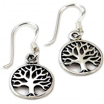 Silver 'Tree of Life' Earrings by Les Trésors De Lily