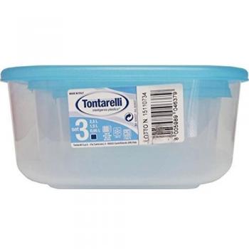 Set di Contenitori Frigo Pz.3 Quadrati