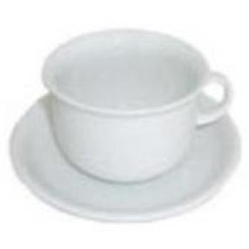 Elegant White Porcelain Cup and Saucer Set