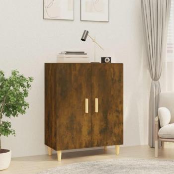 Buffet Élégant Chêne Fumé 70x34x90 cm