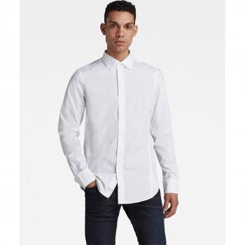 Camisa G-Star Dressed blanca corte ajustado