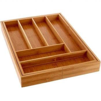 Bamboo Expandable Cutlery Organizer