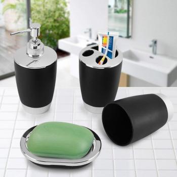 Fdit Salle de Bain – Ensemble complet (porte-gobelet, brosse, savon, shampoing)