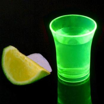 Reusable Neon Green Plastic Shotware – 0.9 oz (25 mL) × 100