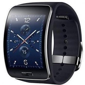 Reloj Inteligente Samsung Gear S con Android (pantalla de 2, 4 GB de almacenamiento, 512 MB de memoria RAM, WiFi, Bluetooth y puerto USB), negro