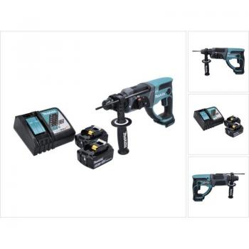 Makita Taladro Atornillador DHR 202 RG 18V SDS Plus con Accesorios