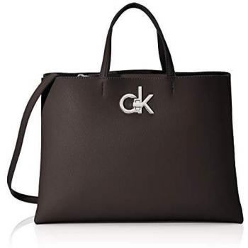 Calvin Klein Re-lock Tote Mediano, Bolsos para Mujer, Negro