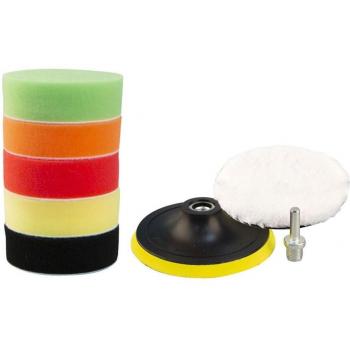 Juego de almohadillas de pulido de esponja 10 Uds. 3'' 5'' 6'' 7''