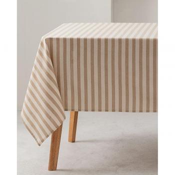 Mantel impermeable rayas anchas algodón orgánico
