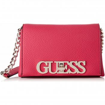 Guess Uptown Chic, Borsa a Tracolla Donna, Rosa, Fuchsia, 9x13x21 cm