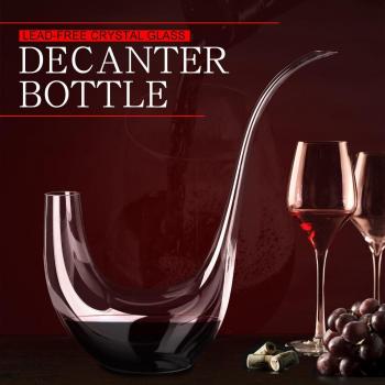 Decantador de vino 800ml YKPuii, cristal de estilo occidental, colada rápida