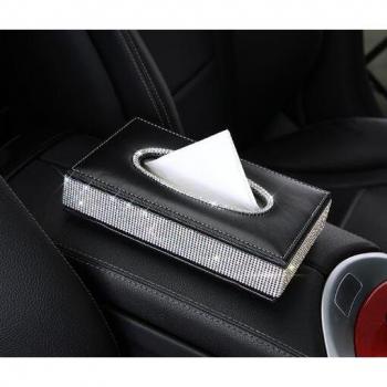 Diamanten Armsteun Tissue Box voor Auto