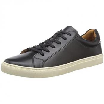 Hush Puppies Colton Schwarz Herren Leder Sneakers