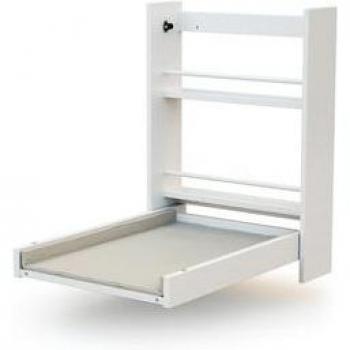 Cambiador abatible de pared AT4 ESSENTIEL con colchón blanco 55x75 cm