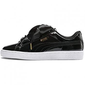 PUMA Women's Basket Heart Patent Trainers