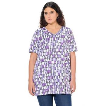 Großes graues Damen-T-Shirt mit A-Linie – 50/52 – Ulla Popken Baumwollmodel