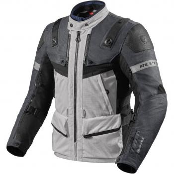 Revit Defender 3 GTX Motorradjacke für Herren in Schwarz Grau Silber 3XL