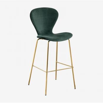 Sklum Barhocker “Jungle Gold” – 76 cm, samtiges Grün