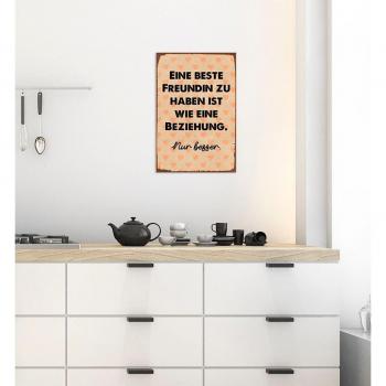 Queence Metallbild „BFF – Beste Freundinnen“, Metallbild, 1 St