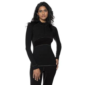 Long Sleeve Zip Roll‑Neck T‑Shirt – Mey Performance Women