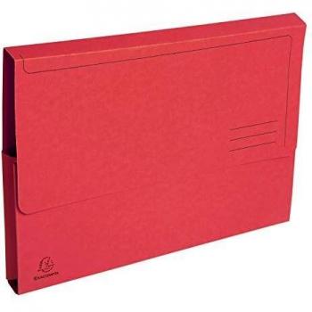 Exacompta Red Document Wallets A4 290gsm 50 Count